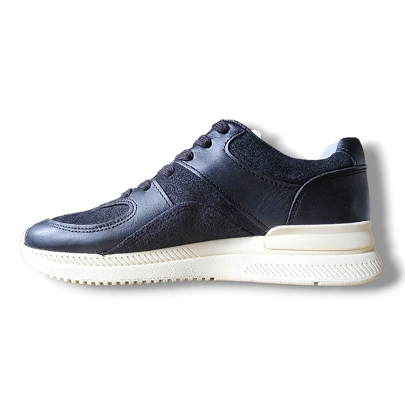 Everlane The Trainer Black Leather Sneakers Women's Size 6 - Picture 5 of 9